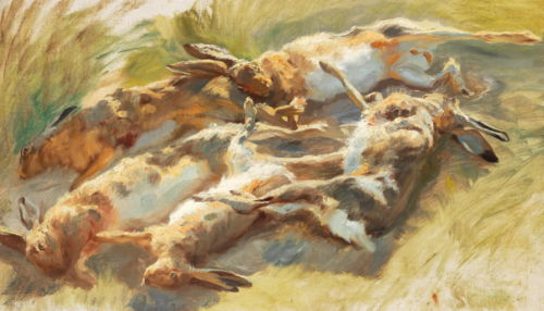 Hares shot., 1898, Peder Severin Krøyer