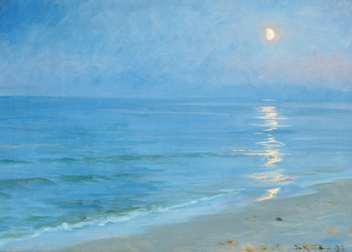 A moonlit Skagen beach, 1899, Peder Severin Krøyer