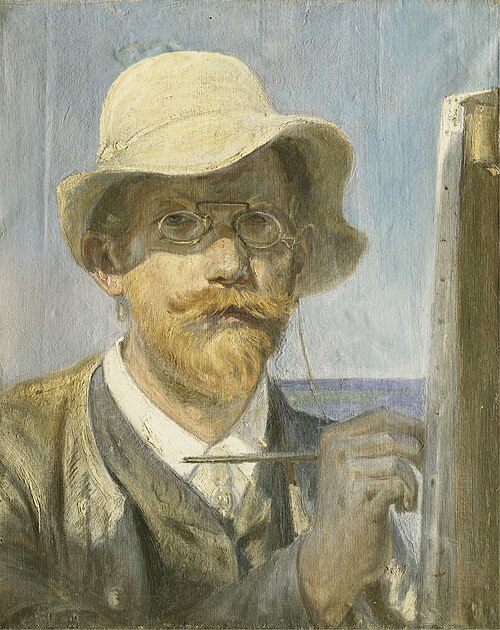 Self-portrait, , Peder Severin Krøyer