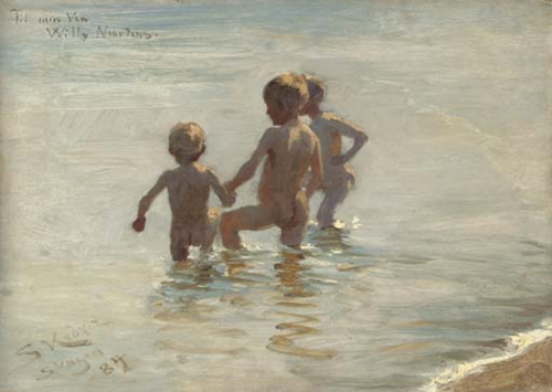 A Summer's day at Skagen South beach. Study., 1884, Peder Severin Krøyer
