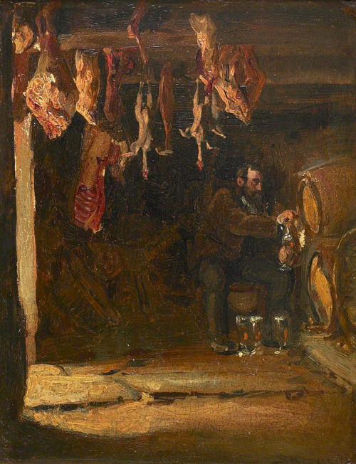 In a cellar in Concarneau., 1879, Peder Severin Krøyer