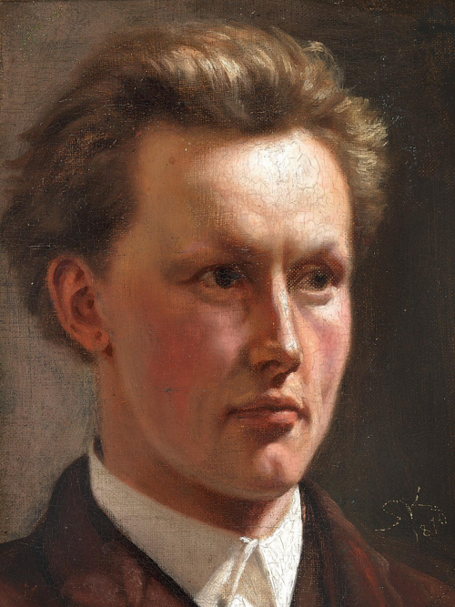 Portrait of a young man., 1870, Peder Severin Krøyer
