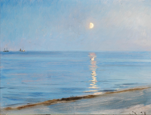 Evening at Skagen Beach. Moonlight., 1898, Peder Severin Krøyer