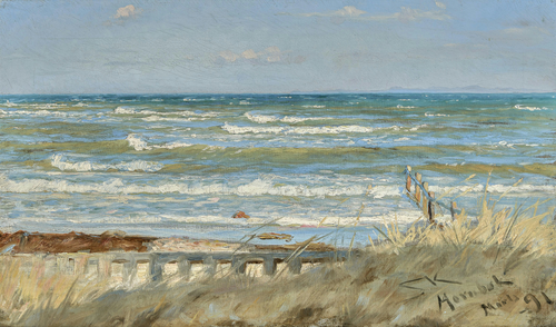 From Hornbæk beach., 1891, Peder Severin Krøyer