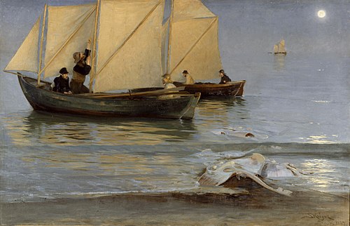 Bateaux de pêche, 1884, Peder Severin Krøyer