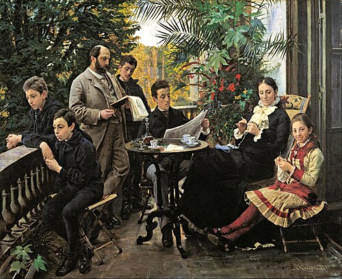 The Hirschsprung family portrait, 1881, Peder Severin Krøyer