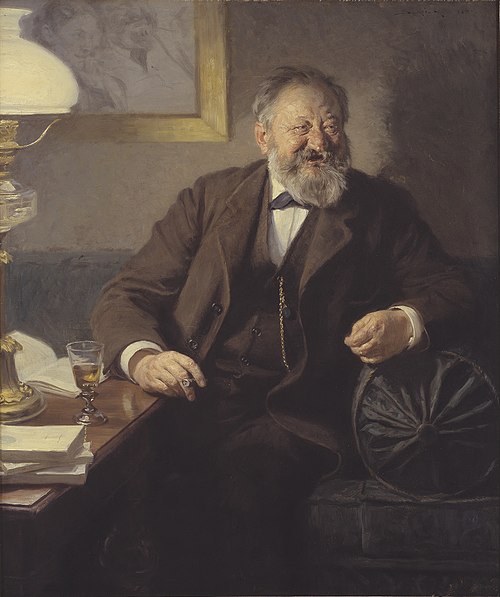 Portræt af Sophus Schandorph, 1895, Peder Severin Krøyer