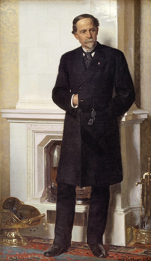 Portrait de l'architect Ferdinand Meldahl, 1882, Peder Severin Krøyer