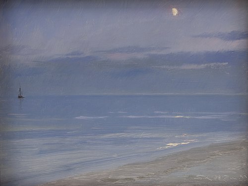 Skagen Beach in Moonlight, 1899, Peder Severin Krøyer