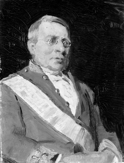 Portræt af rigsgreve Wilhelm Sponneck, 1886, Peder Severin Krøyer