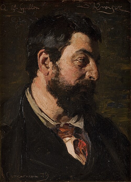 Portrait of the French painter Alfred Guillou, 1879, Peder Severin Krøyer
