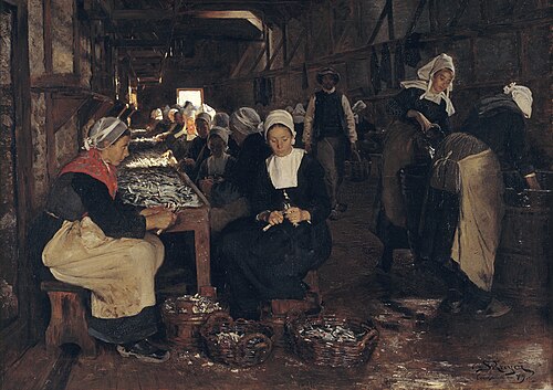 Et sardineri i Concarneau, 1879, Peder Severin Krøyer