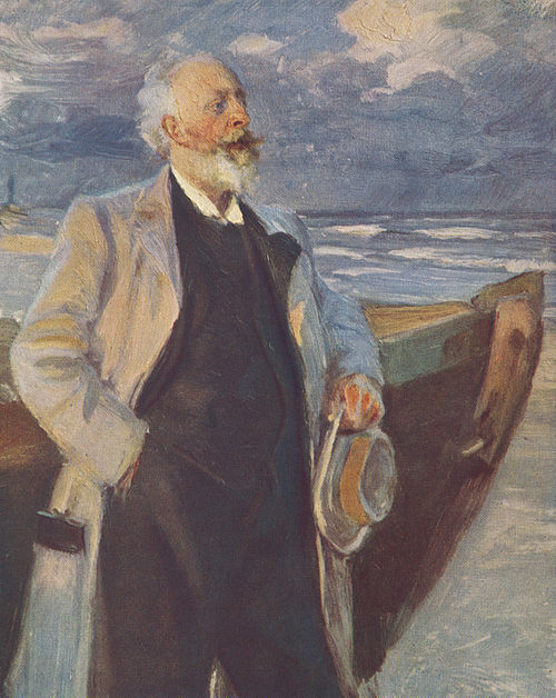 The poet Holger Drachmann, 1895, Peder Severin Krøyer
