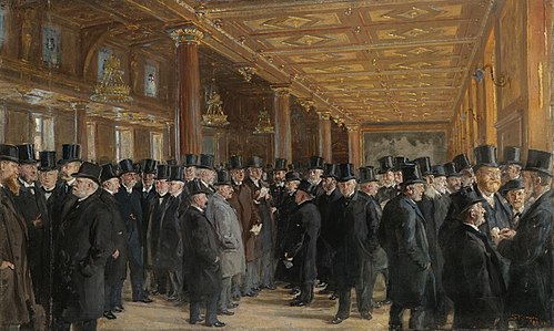 From the Copenhagen Stock Exhange (Study), 1894, Peder Severin Krøyer