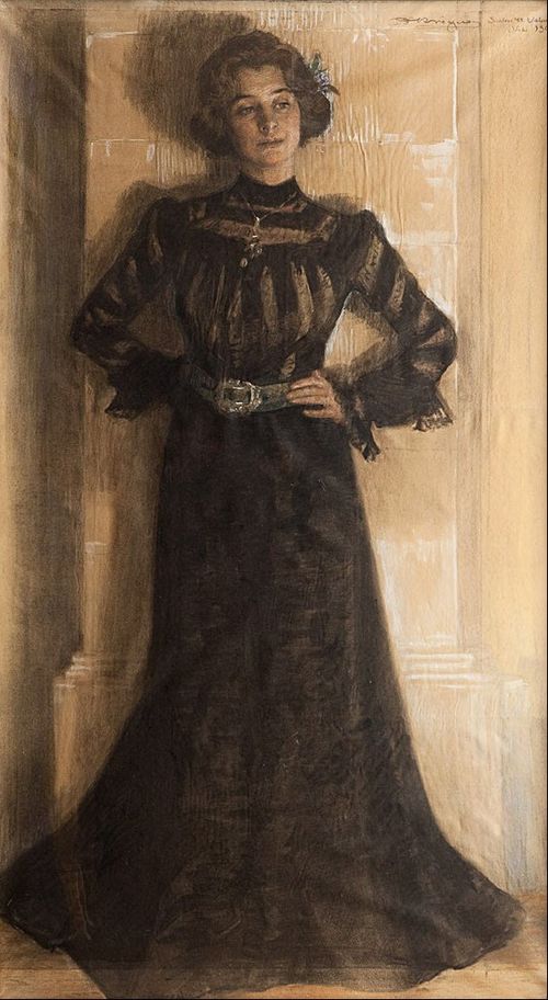 Portrait of the artist´s wife: Marie Kröyer, 1901, Peder Severin Krøyer