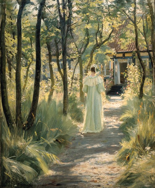 Marie in the garden, 1895, Peder Severin Krøyer