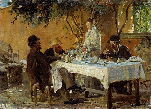 Breakfast in Sora, 1880, Peder Severin Krøyer