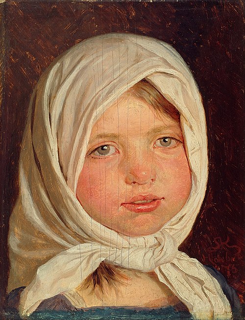 Little girl from Hornbæk, 1875, Peder Severin Krøyer