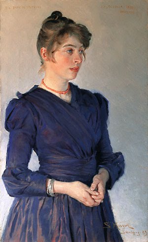 Marie Krøyer. Stenbjerg, 1889, Peder Severin Krøyer