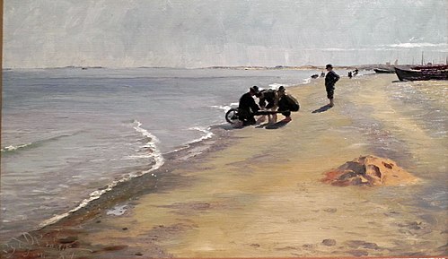 Südstrand bei Skagen, 1884, Peder Severin Krøyer