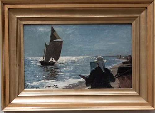 Artists on Skagen South Beach, 1882, Peder Severin Krøyer