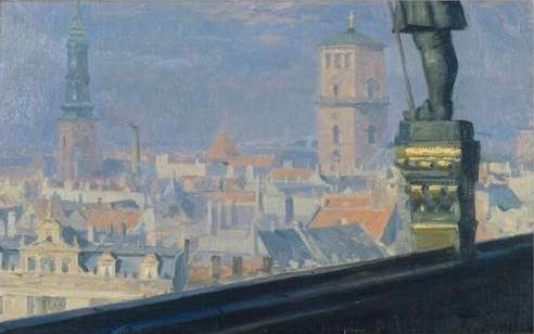 Udsigt fra Københavns Rådhus, 1902, Peder Severin Krøyer