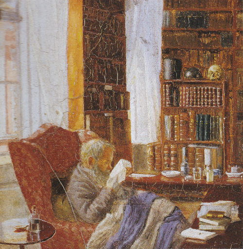 Henrik Nikolaj Krøyer in his study., 1866, Peder Severin Krøyer