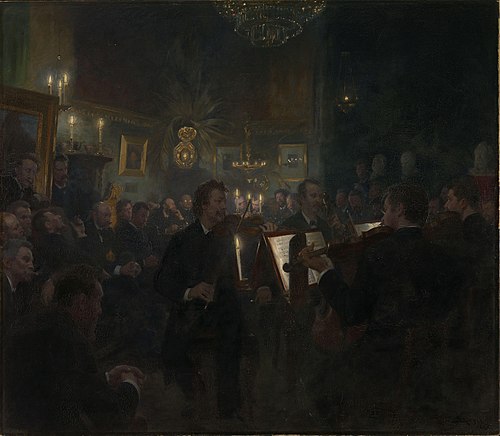 Music in the studio, 1886, Peder Severin Krøyer