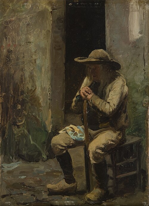 A farmer of Faouet sitting down, 1879, Peder Severin Krøyer