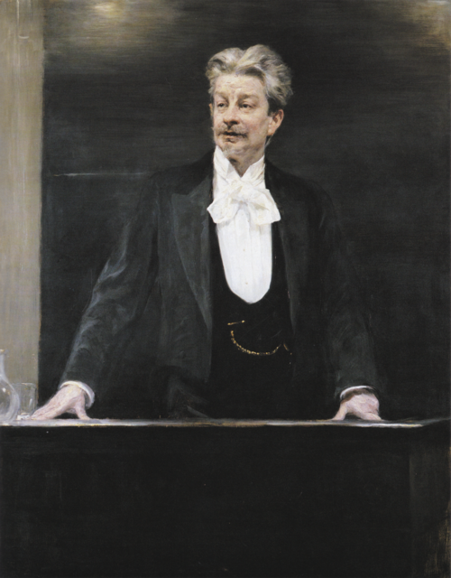 Portrait of Georg Brandes giving a lecture, 1902, Peder Severin Krøyer