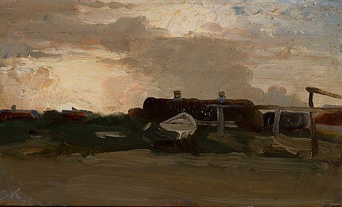Skagen Sønderstrand. Aften, 1884, Peder Severin Krøyer