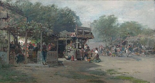 The Wine Festival, 1876, Ransome Gillett Holdridge