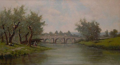 Figures in a French Landscape, 1874, Ransome Gillett Holdridge
