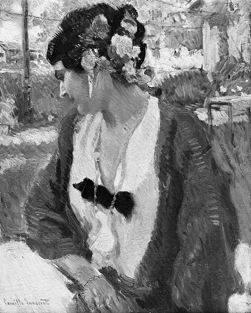 The Green Shawl, 1912, Camillo Innocenti