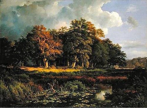 Der Stangenmühlengrund im Sachsenwald, 1852, Adolf Vollmer