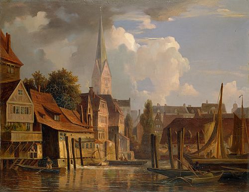 Die Kleine Alster vor 1842, 1842, Adolf Vollmer