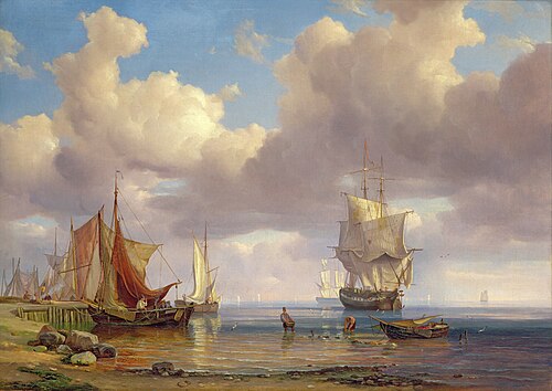 Calm Sea, 1836, Adolf Vollmer