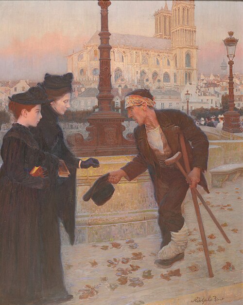 Le Denier de la veuve, 1850, Adolphe Gustave Binet