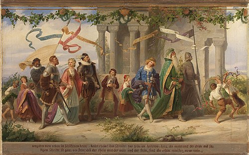 Triumph des Königs Wein, 4. Bild, , Adolph Schroedter