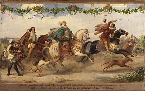Triumph des Königs Wein, 7. Bild, , Adolph Schroedter