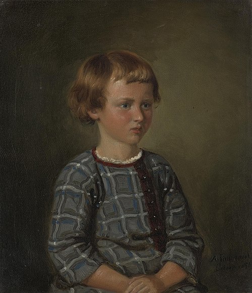 Portrait d'une jeune fille, 1851, Adolph Tidemand