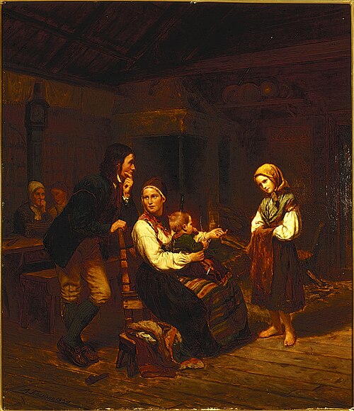 The Orphan, 1854, Adolph Tidemand