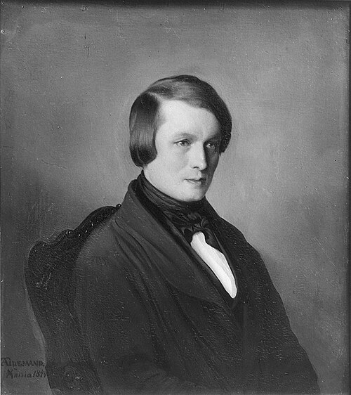 Portrait of the Artist's Brother Emil Tidemand, 1844, Adolph Tidemand