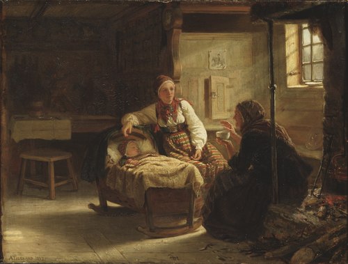 The Fortune-teller, 1857, Adolph Tidemand