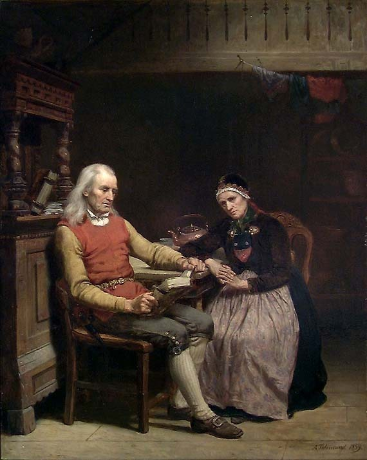 Old Age Solitude, 1859, Adolph Tidemand