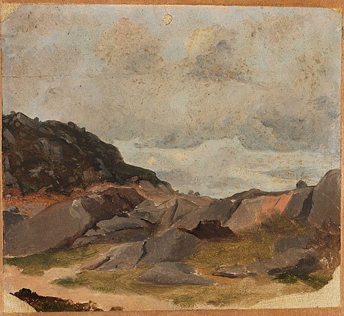 Landscape Study, 1830, Adolph Tidemand
