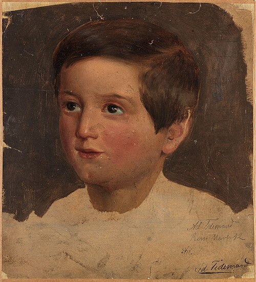 Portrait Study of a Boy, 1842, Adolph Tidemand