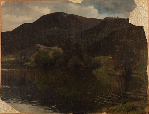 A Lake, 1845, Adolph Tidemand