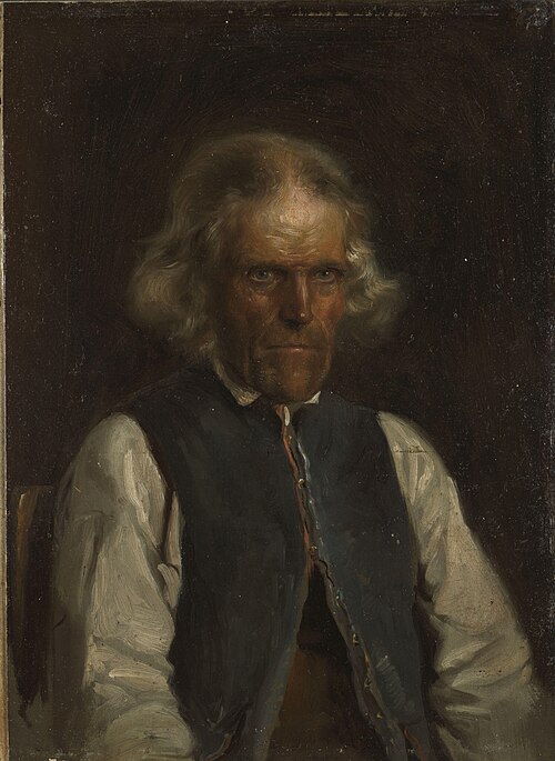 Portrait of a Farmer from Voss, 1855, Adolph Tidemand