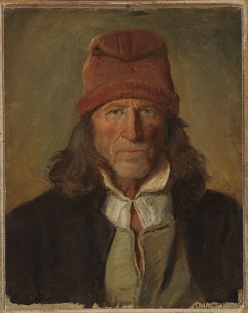 Portrait of a Farmer from Vossevangen, 1855, Adolph Tidemand